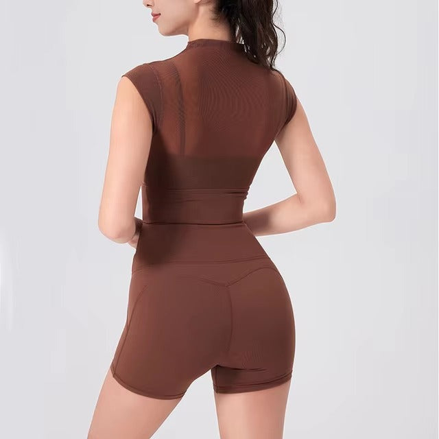 Breathable Quick Dry Gym Running Two Pieces Two Pieces Mssza