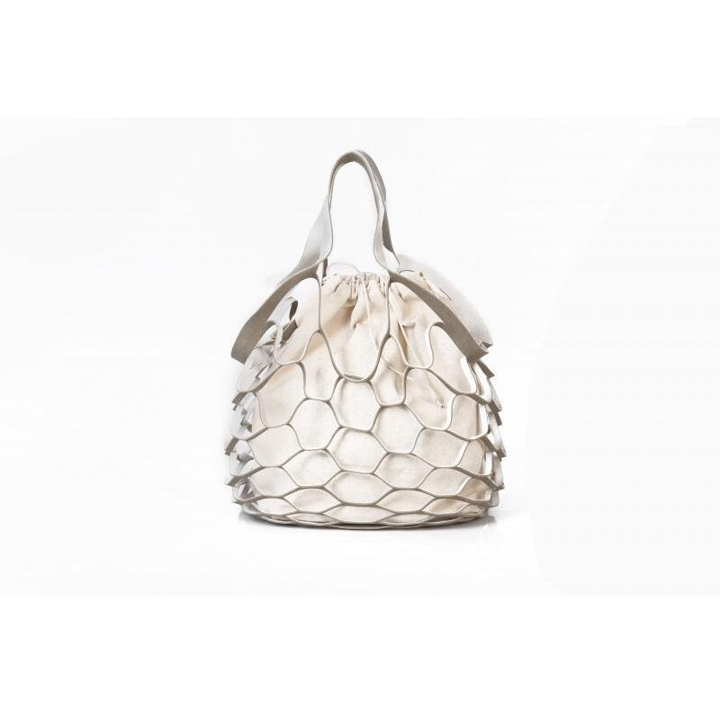 Bright Paper Ropes Hollow Woven Netted Beach Bag Mssza