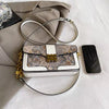 Butterfly Lock Buckle Leather Crossbody Small Square Designer Snake Handbags Mssza