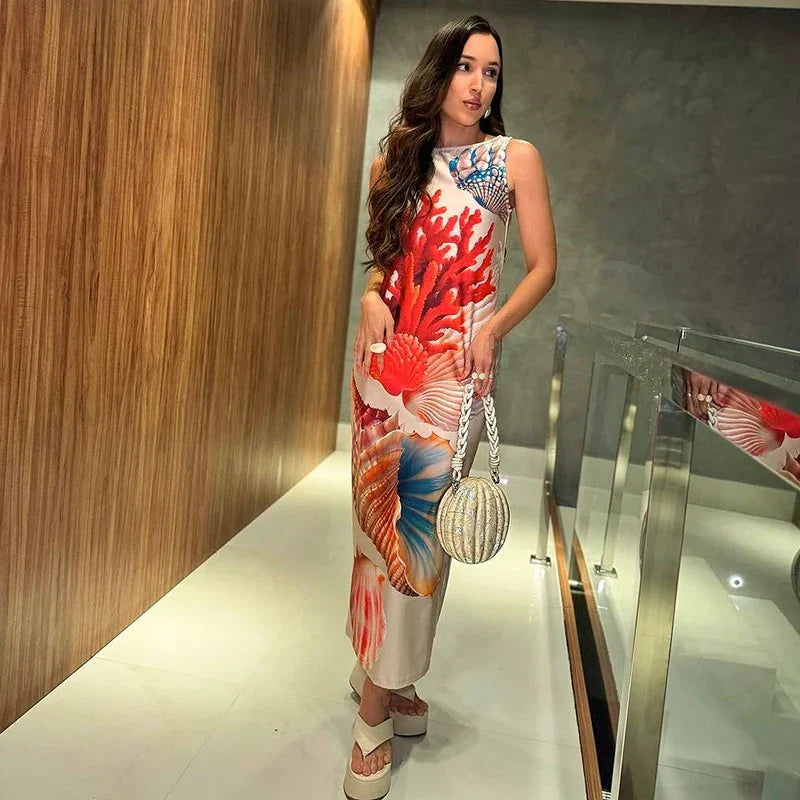 Summer-ready Chic Elegant Sensational Vibrant Trendy Flirty Maxi Dress Mssaz Desses