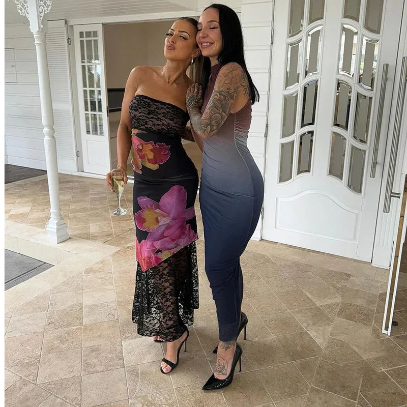 Elegant Stylish Chic Feminine Alluring Captivating Sensational Maxi Dress Mssaz Desses