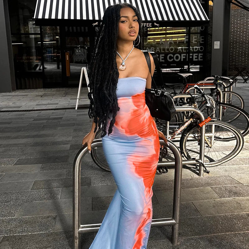 Alluring Vibrant Playful Chic Elegant Stretchy Sensational Maxi Dress Mssaz Desses