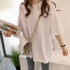 Candy Colors Short Sleeve Casual T-Shirts Mssza