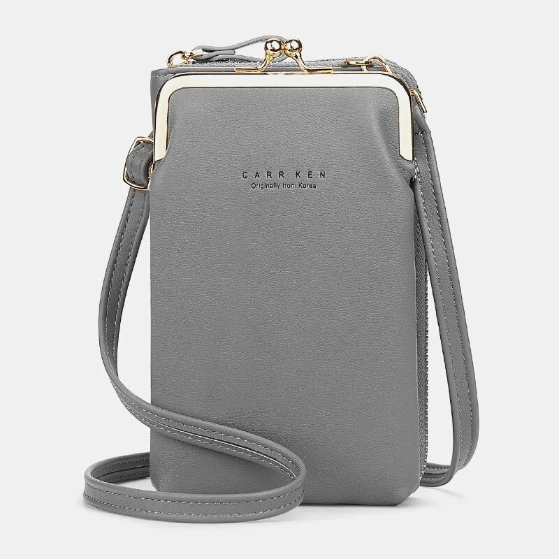 Card Slots Solid Shoulder Crossbody Bag Mssza