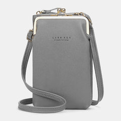 Card Slots Solid Shoulder Crossbody Bag Mssza