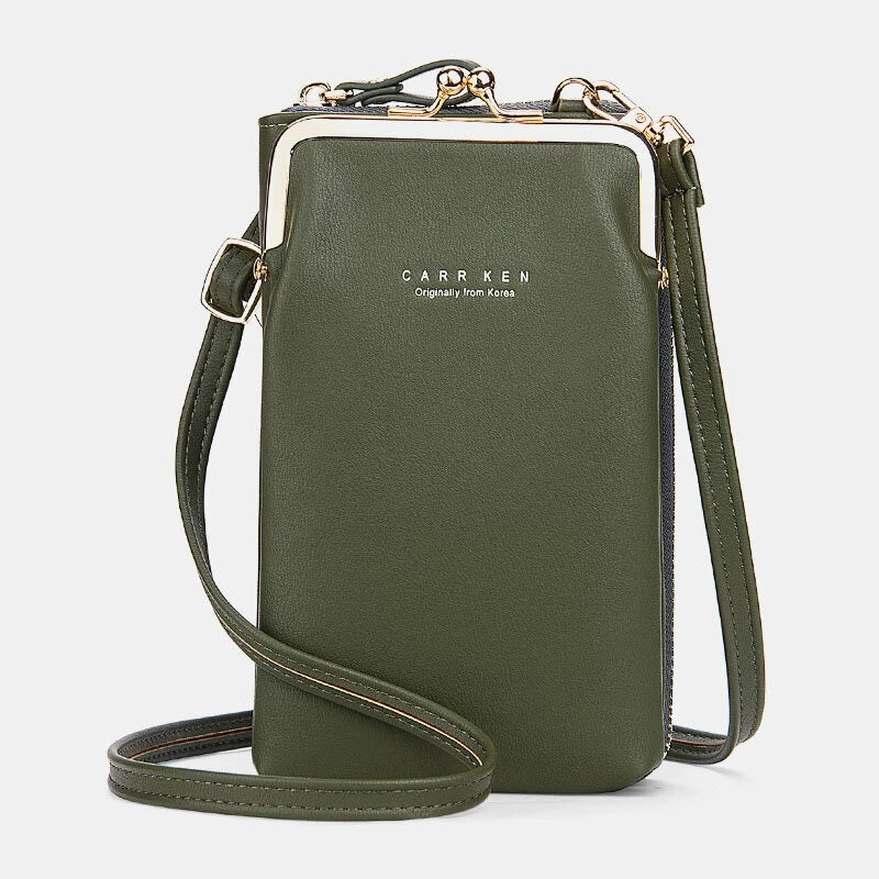 Card Slots Solid Shoulder Crossbody Bag Mssza