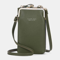 Card Slots Solid Shoulder Crossbody Bag Mssza