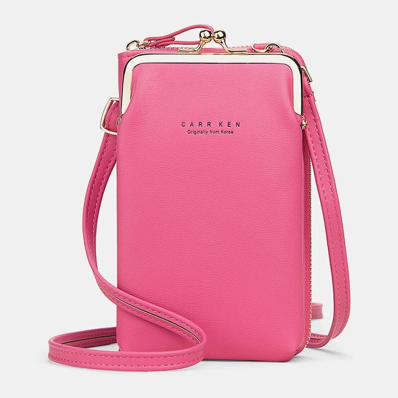 Card Slots Solid Shoulder Crossbody Bag Mssza