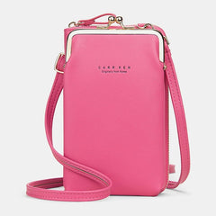 Card Slots Solid Shoulder Crossbody Bag Mssza