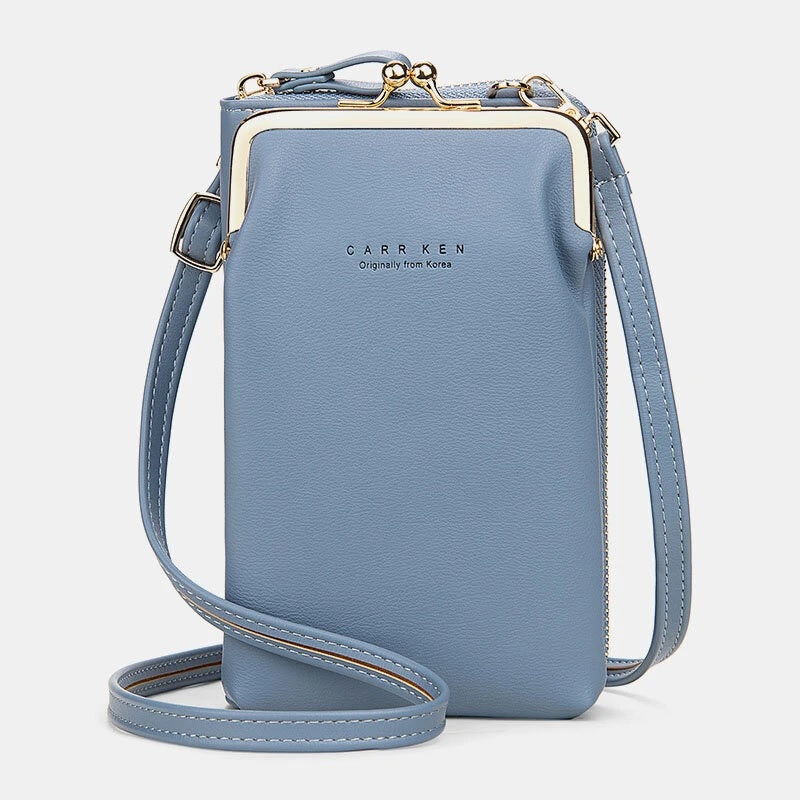 Card Slots Solid Shoulder Crossbody Bag Mssza