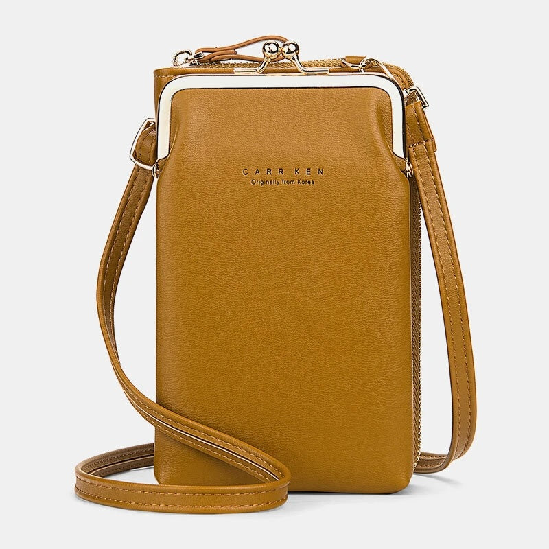 Card Slots Solid Shoulder Crossbody Bag Mssza