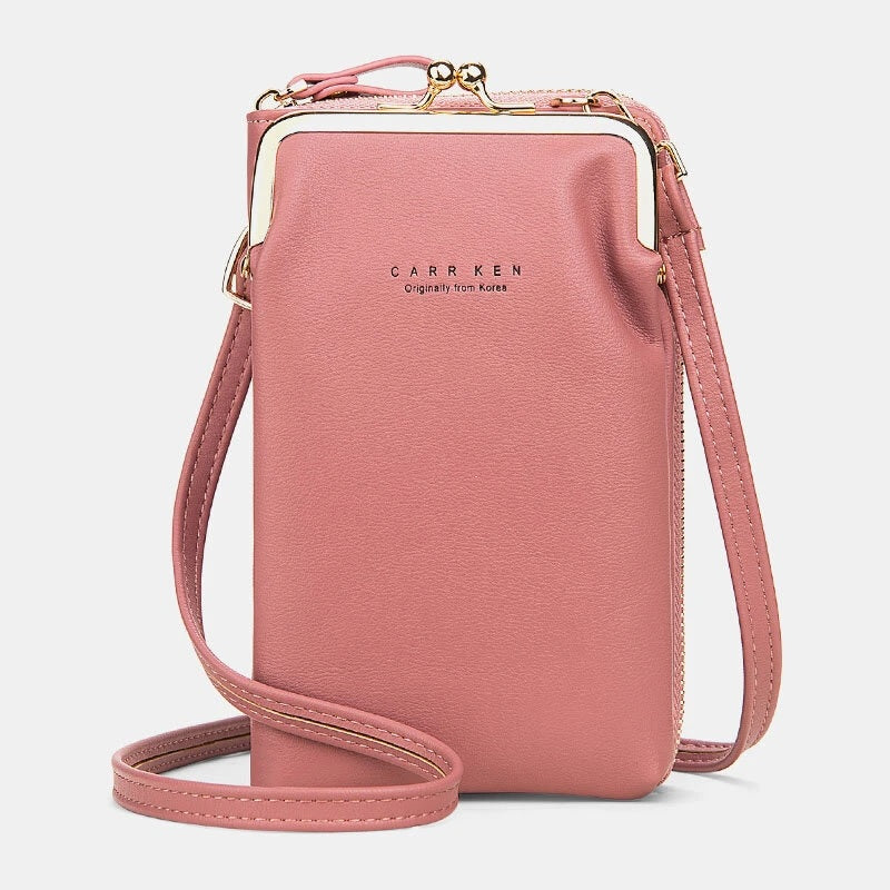 Card Slots Solid Shoulder Crossbody Bag Mssza