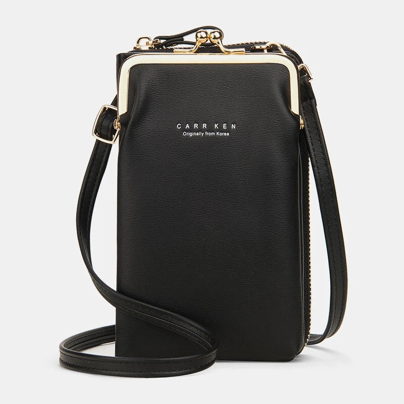 Card Slots Solid Shoulder Crossbody Bag Mssza