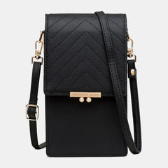 Card Slots Solid Phone Crossbody Shoulder Bag Mssza