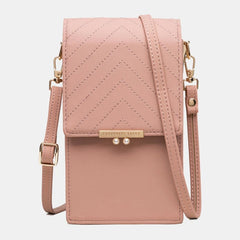Card Slots Solid Phone Crossbody Shoulder Bag Mssza