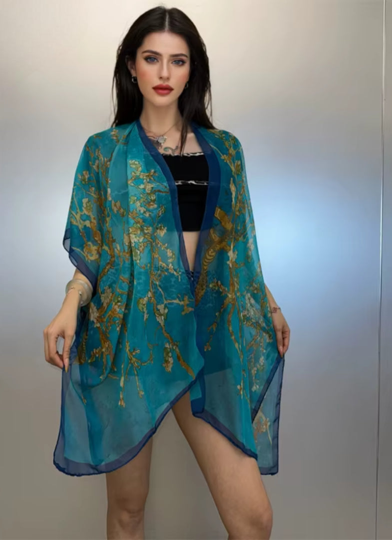 Cardigan Kimono Kaftan Beach Wear Luxury Cover-ups Outfits Party Dress Mssza