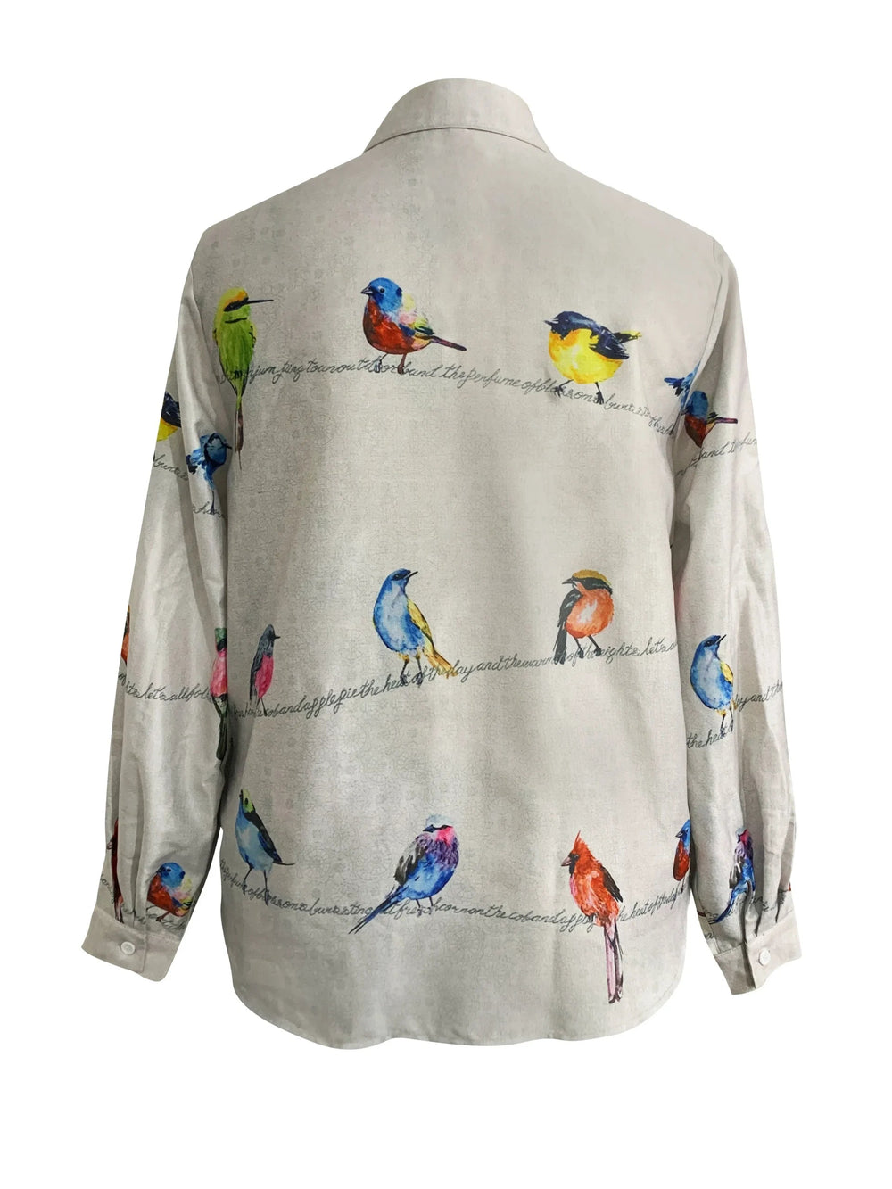 Cartoon Bird 3D Pattern Long Sleeve Shirt Daily Street Casual Top Mssza