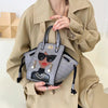 Cartoon PU Leather Pearl Crossbody Messenger Shoulder Bag Mssza
