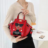 Cartoon PU Leather Pearl Crossbody Messenger Shoulder Bag Mssza