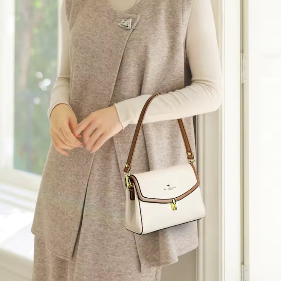 Casual 2 Strap Shoulder High Quality PU Leather Crossbody Bag Mssza