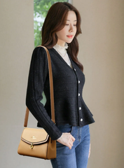 Casual 2 Strap Shoulder High Quality PU Leather Crossbody Bag Mssza