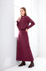 Casual A-line Viscose Shirt And Skirts 2 Piece Set Mssza