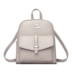 Casual And Simple Backpack Leather Bag Mssza