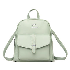 Casual And Simple Backpack Leather Bag Mssza
