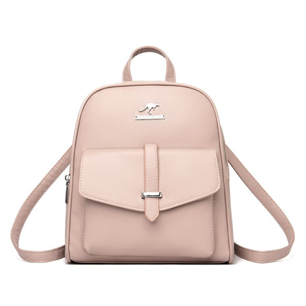 Casual And Simple Backpack Leather Bag Mssza