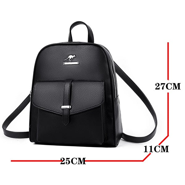 Casual And Simple Backpack Leather Bag Mssza