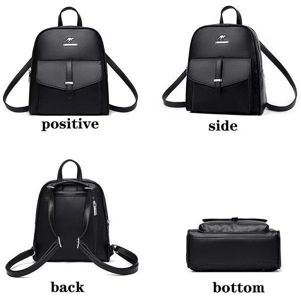 Casual And Simple Backpack Leather Bag Mssza