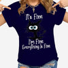Casual Animal Print short Sleeve Loose T-shirts Mssza