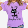 Casual Animal Print short Sleeve Loose T-shirts Mssza