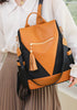 Casual Anti-theft Patchwork Large Capacity Nylon Fabric Student Travel Backpacks Mssza