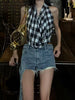 Casual Asymmetrical Edge Low Waist A-line Wide Leg Shorts Mssza
