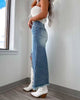Casual Asymmetrical High Waist Irregular Edge Denim Skirt Mssza