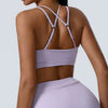 Back Sports Breathable Bras And 2 Piece Gym Suit Mssza