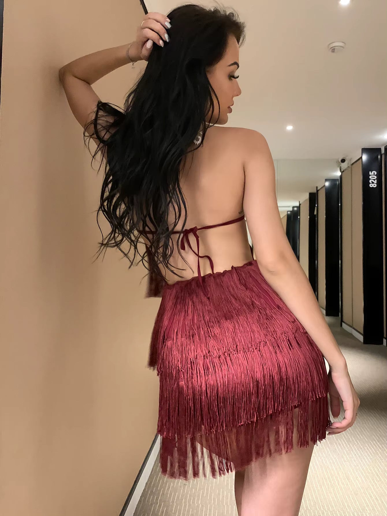 Casual Backless White Bodys Tassel Bodysuit Shorts Bodycon Rompers Jumpsuit Mssza