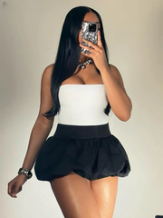Casual Ball Gown Slight Stretch Miniskirts Wild Bottoms Streetwear Mssza