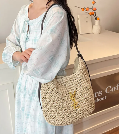 Casual Brand Design High-quality Straw Woven Vacation Tote Bag Single-Shoulder Bag Mssza