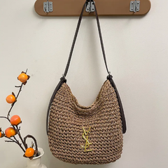 Casual Brand Design High-quality Straw Woven Vacation Tote Bag Single-Shoulder Bag Mssza