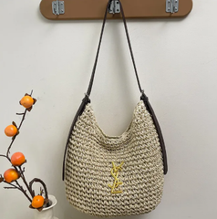 Casual Brand Design High-quality Straw Woven Vacation Tote Bag Single-Shoulder Bag Mssza