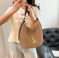 Casual Brand Design High-quality Straw Woven Vacation Tote Bag Single-Shoulder Bag Mssza