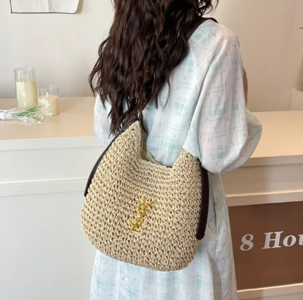 Casual Brand Design High-quality Straw Woven Vacation Tote Bag Single-Shoulder Bag Mssza