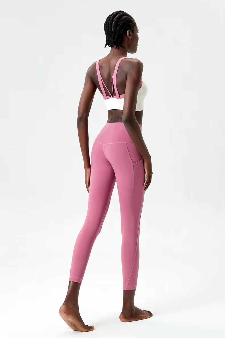 Casual Breathable Quick Dry Two Pieces Fitness Yoga Set Mssza