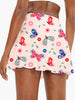 Casual Butterfly Print With Pocket Detail Elastic Waist Mini Skirt Mssza