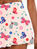 Casual Butterfly Print With Pocket Detail Elastic Waist Mini Skirt Mssza