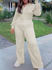 Casual Button Design Solid Color Cotton linen Wide Leg Loose Jumpsuits Mssza