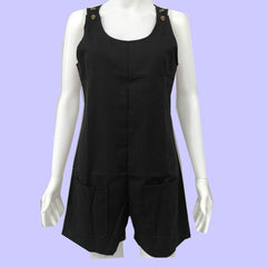 Casual Button Pocket Jumpsuit Mssza