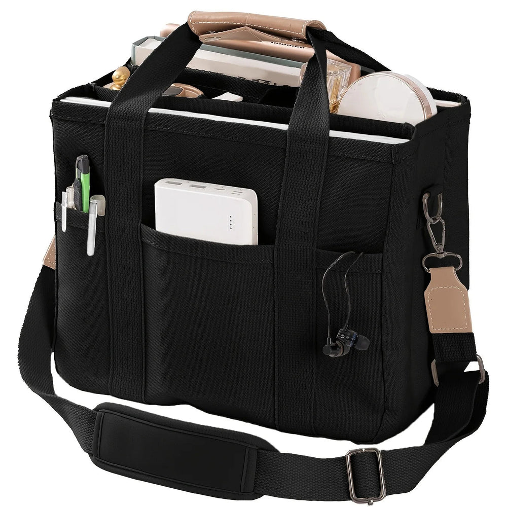 Casual Canvas Large Capacity Multi Tote Handbag Layer Versatile Crossbody Bag Mssza